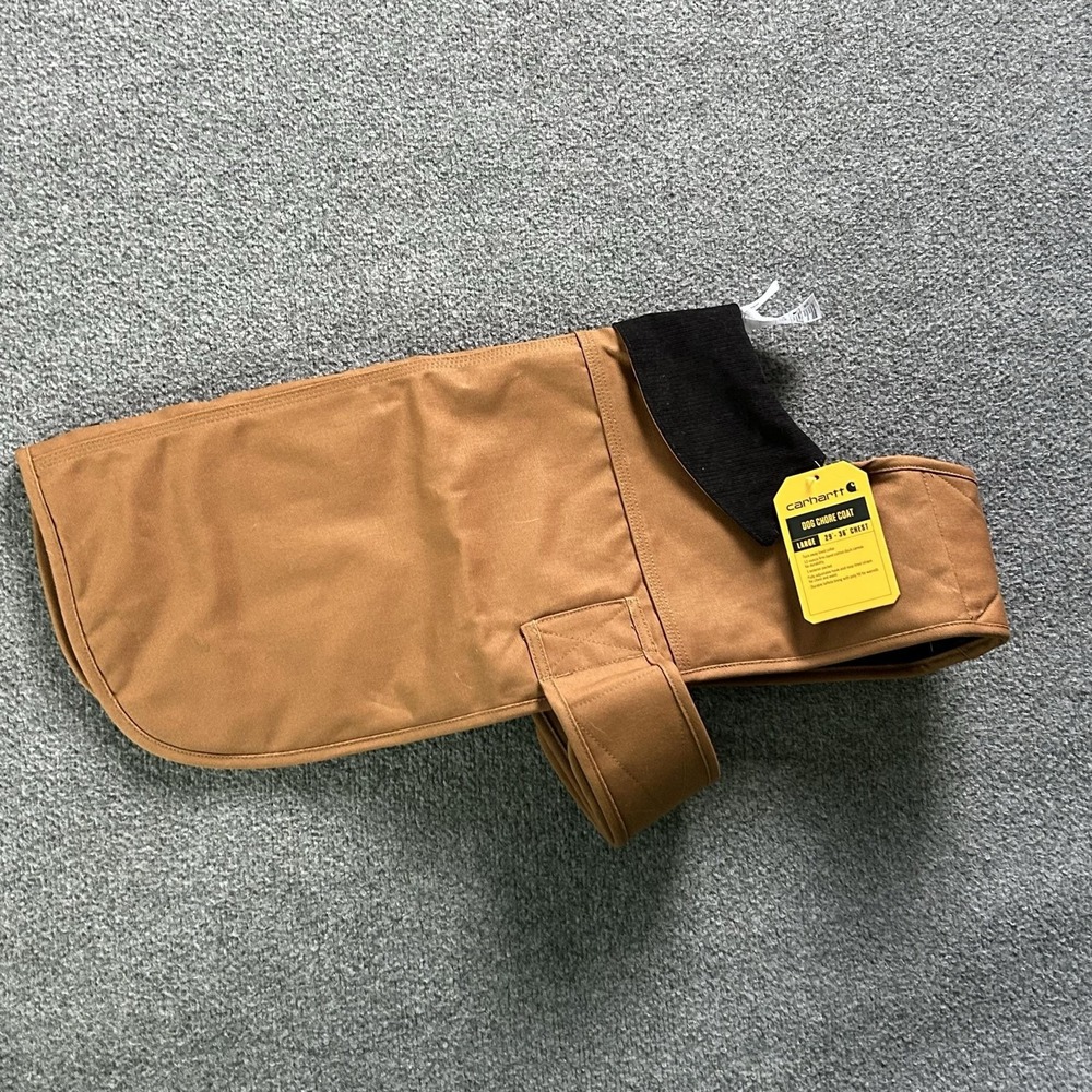 Carhartt Dog Chore Coat Large L Brown Canvas Warm Cotton Work Jacket Pet